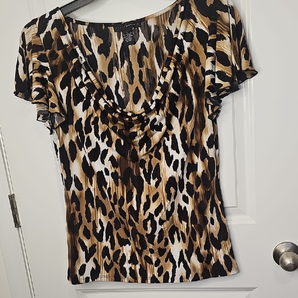 Grace Elements Animal Print Blouse